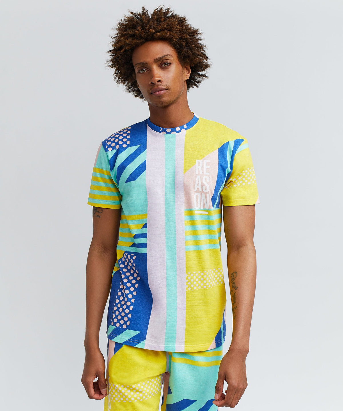 Reason Clothing Best Price Color Block Tropic Crew Set