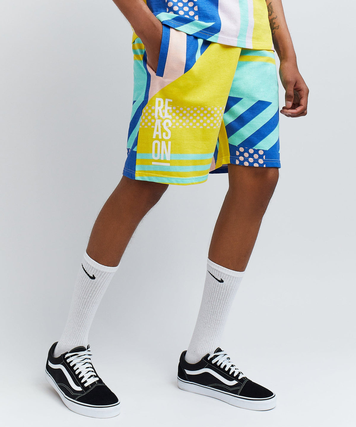 Reason Clothing Best Price Color Block Tropic Crew Set