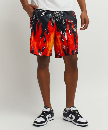 Reason Clothing Quality FLAME SHORTS