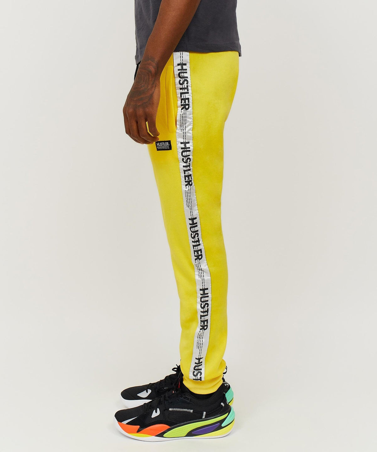 Reason Clothing Exclusive Hustler Logo Tape Joggers Regular Is Live