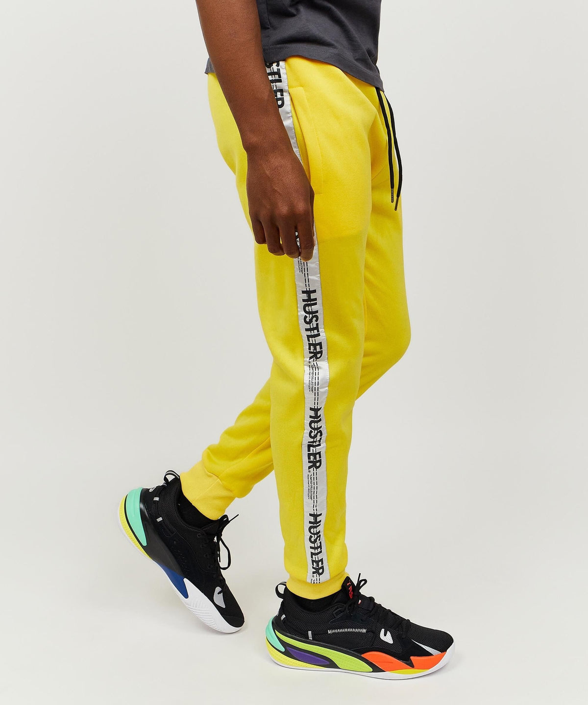 Reason Clothing Exclusive Hustler Logo Tape Joggers Regular Is Live