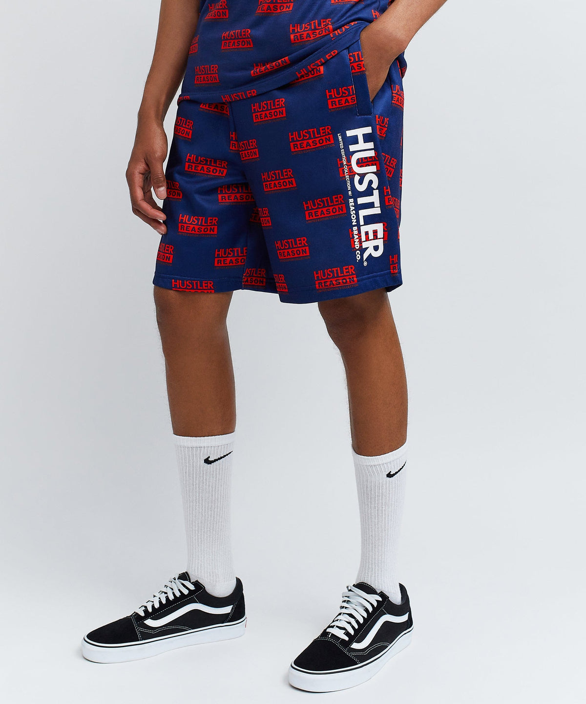 Reason Clothing Exclusive Hustler Logo Tee And Shorts Set