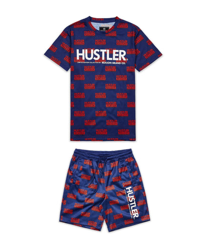 Reason Clothing Exclusive Hustler Logo Tee And Shorts Set