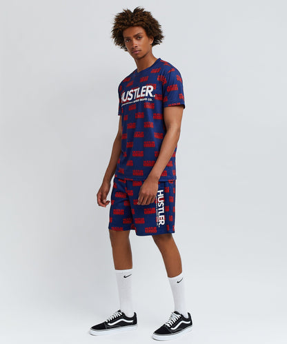 Reason Clothing Exclusive Hustler Logo Tee And Shorts Set