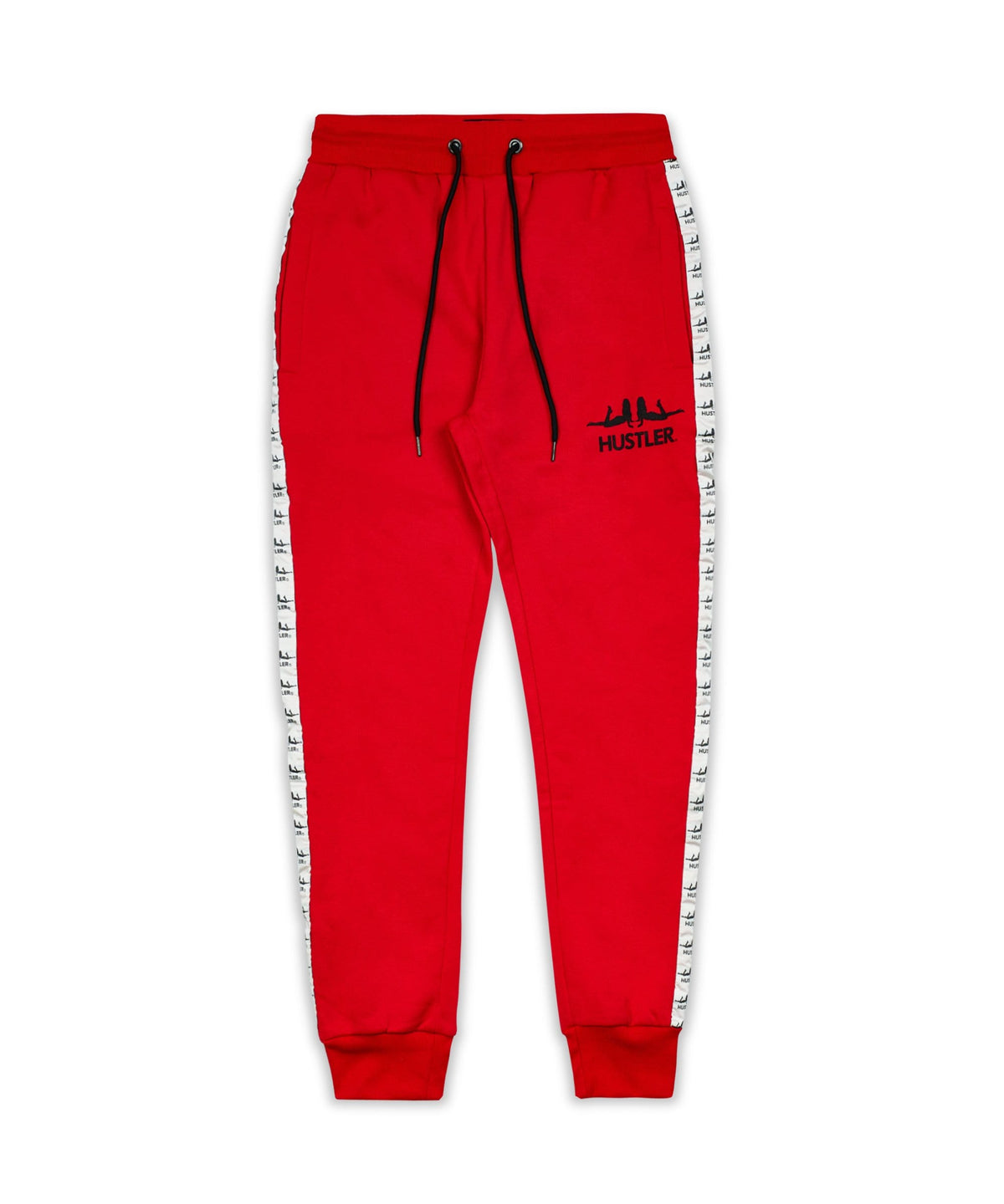 Reason Clothing Essential Hustler Side Stripe Logo Jogger - Red