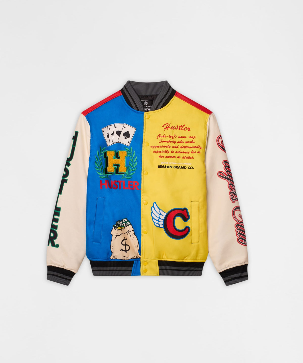 Reason Clothing Customer Favorite Hustler Varsity Jacket