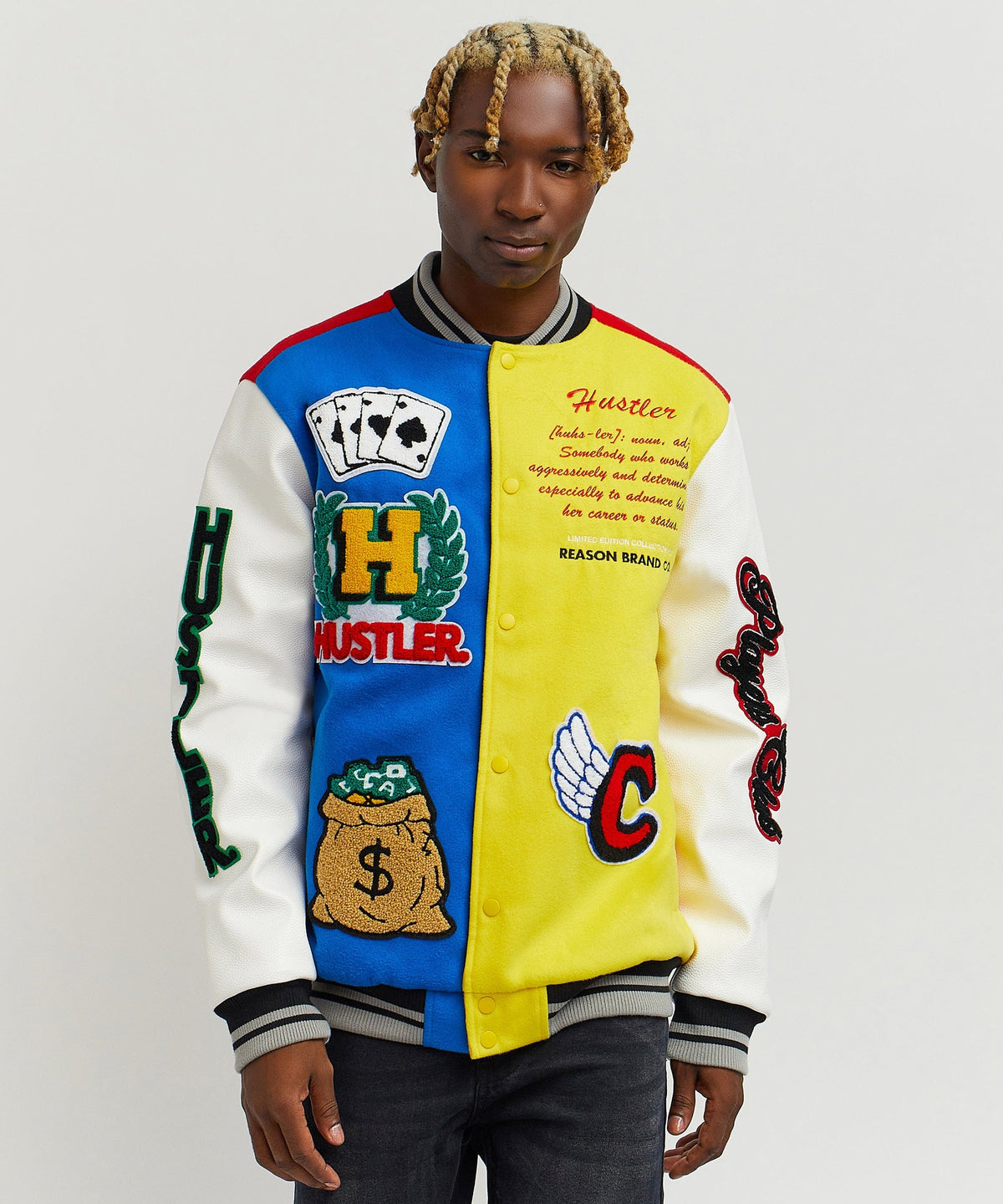 Reason Clothing Customer Favorite Hustler Varsity Jacket