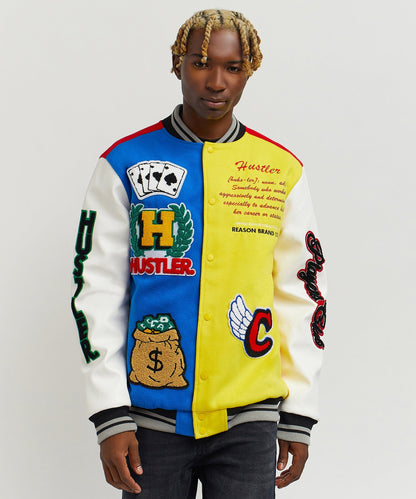 Reason Clothing Customer Favorite Hustler Varsity Jacket
