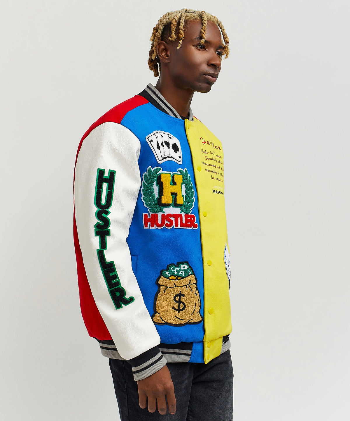 Reason Clothing Customer Favorite Hustler Varsity Jacket
