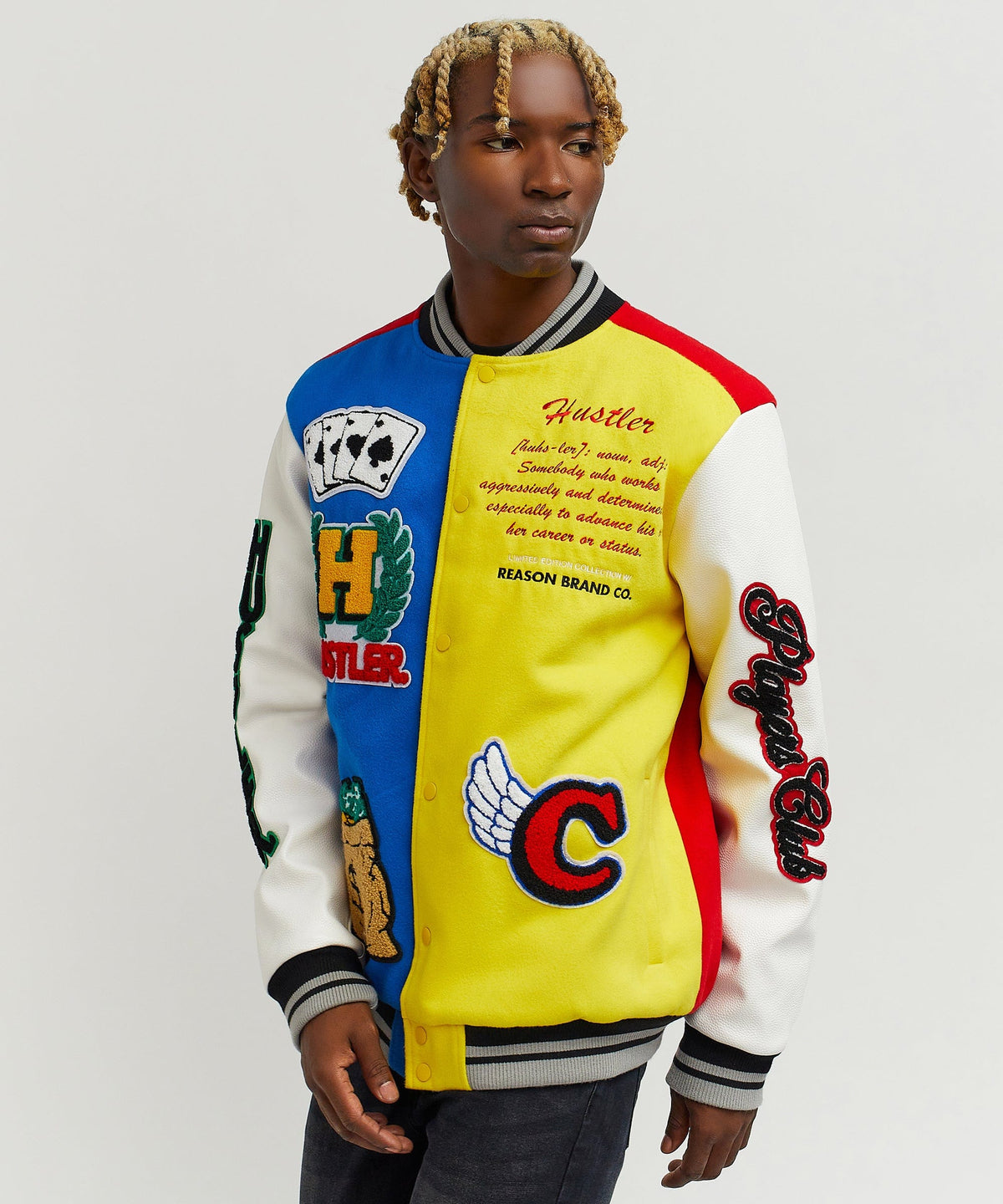 Reason Clothing Customer Favorite Hustler Varsity Jacket