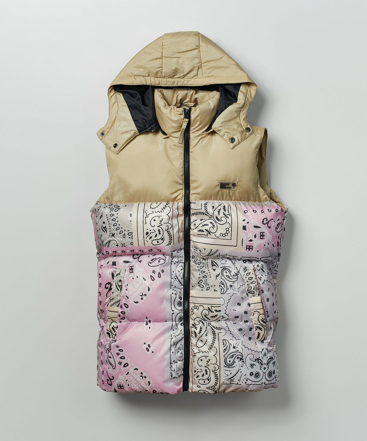 Reason Clothing Special Offer Paisley Puffer Vest