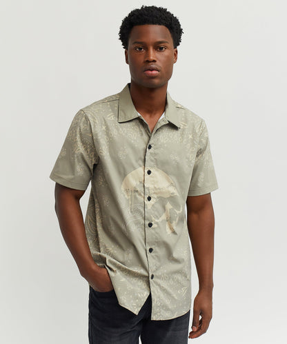 Reason Clothing Discount Skull Paisley Ss Shirt