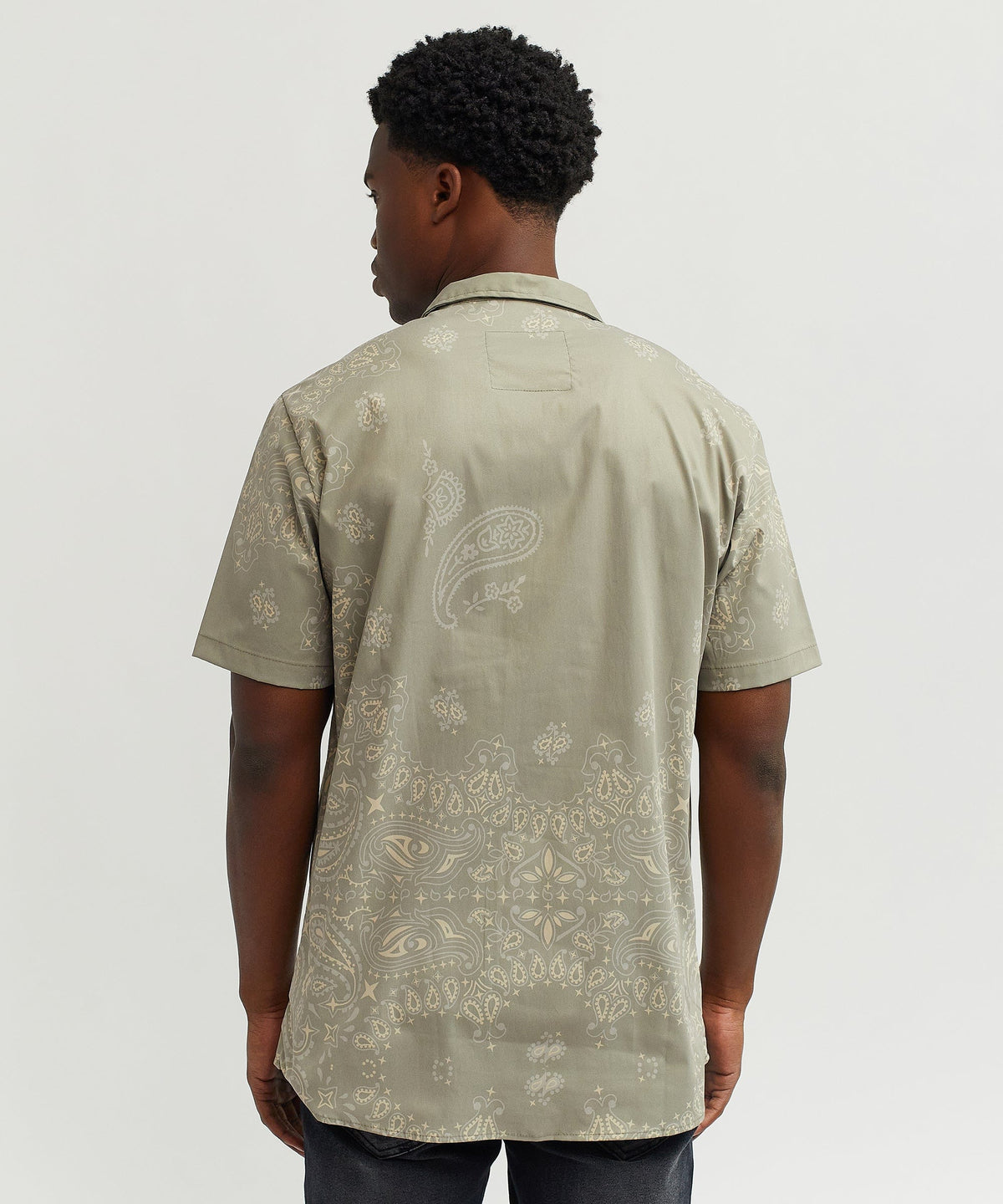 Reason Clothing Discount Skull Paisley Ss Shirt