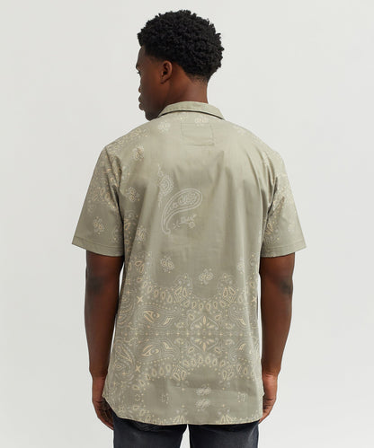 Reason Clothing Discount Skull Paisley Ss Shirt