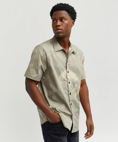 Reason Clothing Discount Skull Paisley Ss Shirt