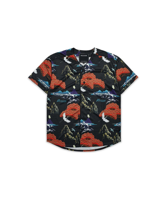 Reason Clothing Essential Eruption Baseball Jersey