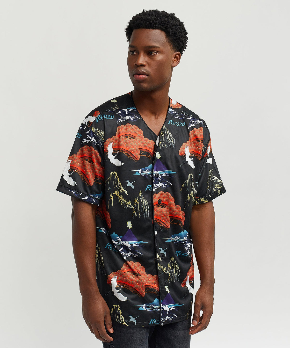 Reason Clothing Essential Eruption Baseball Jersey