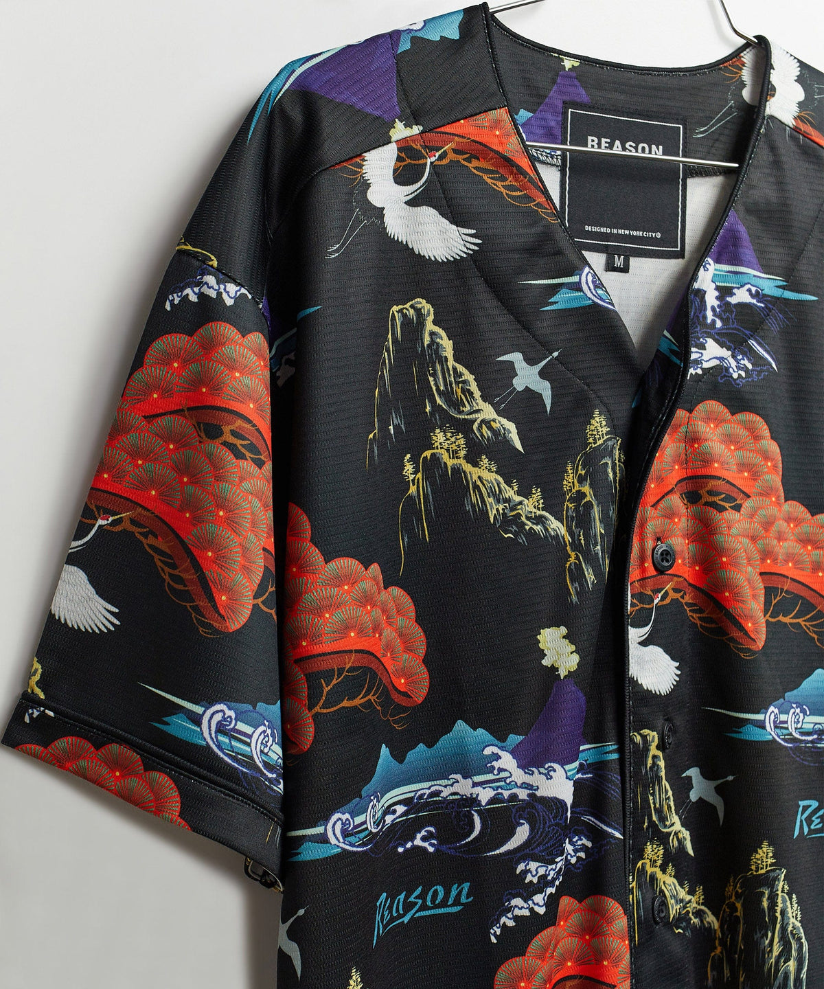 Reason Clothing Essential Eruption Baseball Jersey