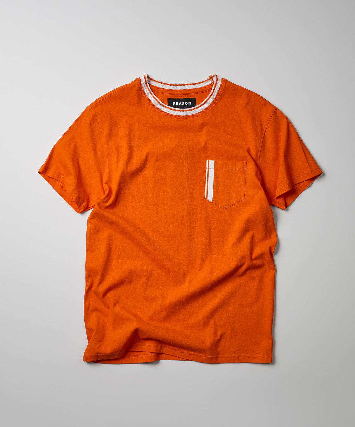 Reason Clothing Recommended Pocket Stripe Contrast Tee