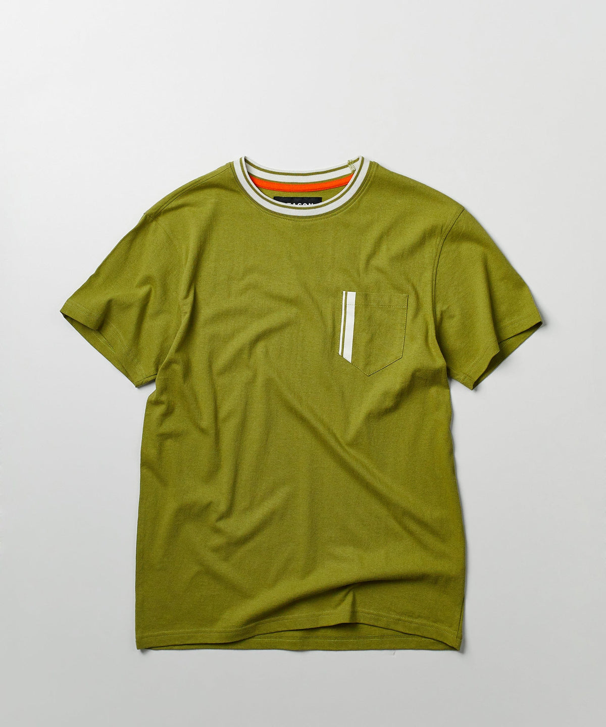 Reason Clothing Smart Buy Pocket Stripe Contrast Tee