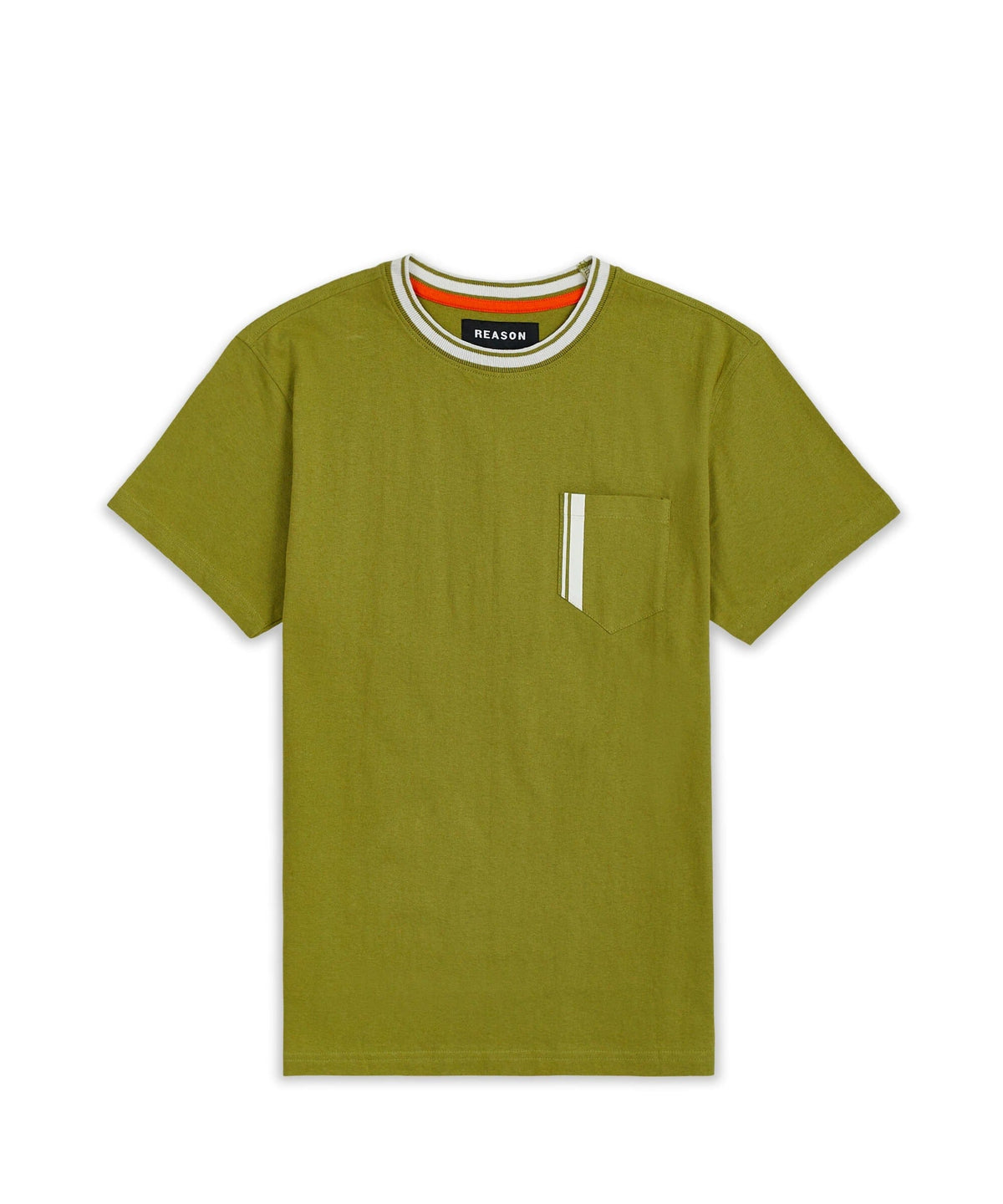 Reason Clothing Smart Buy Pocket Stripe Contrast Tee