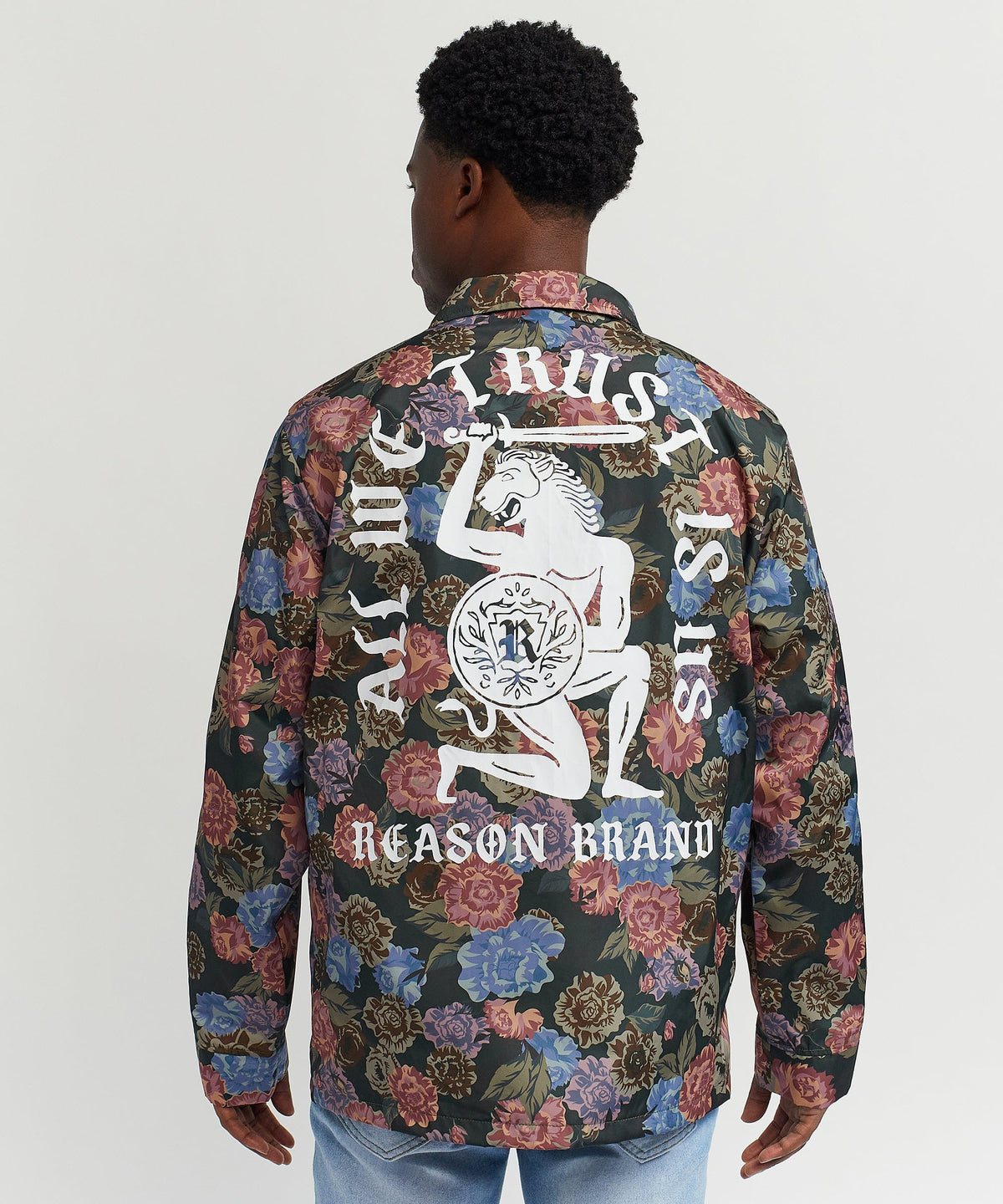 Reason Clothing Deals Fearless Tape Trim Nylon Jacket