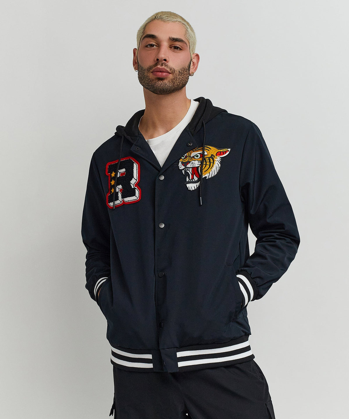 Reason Clothing Deals Tigers Varsity Hooded Jacket