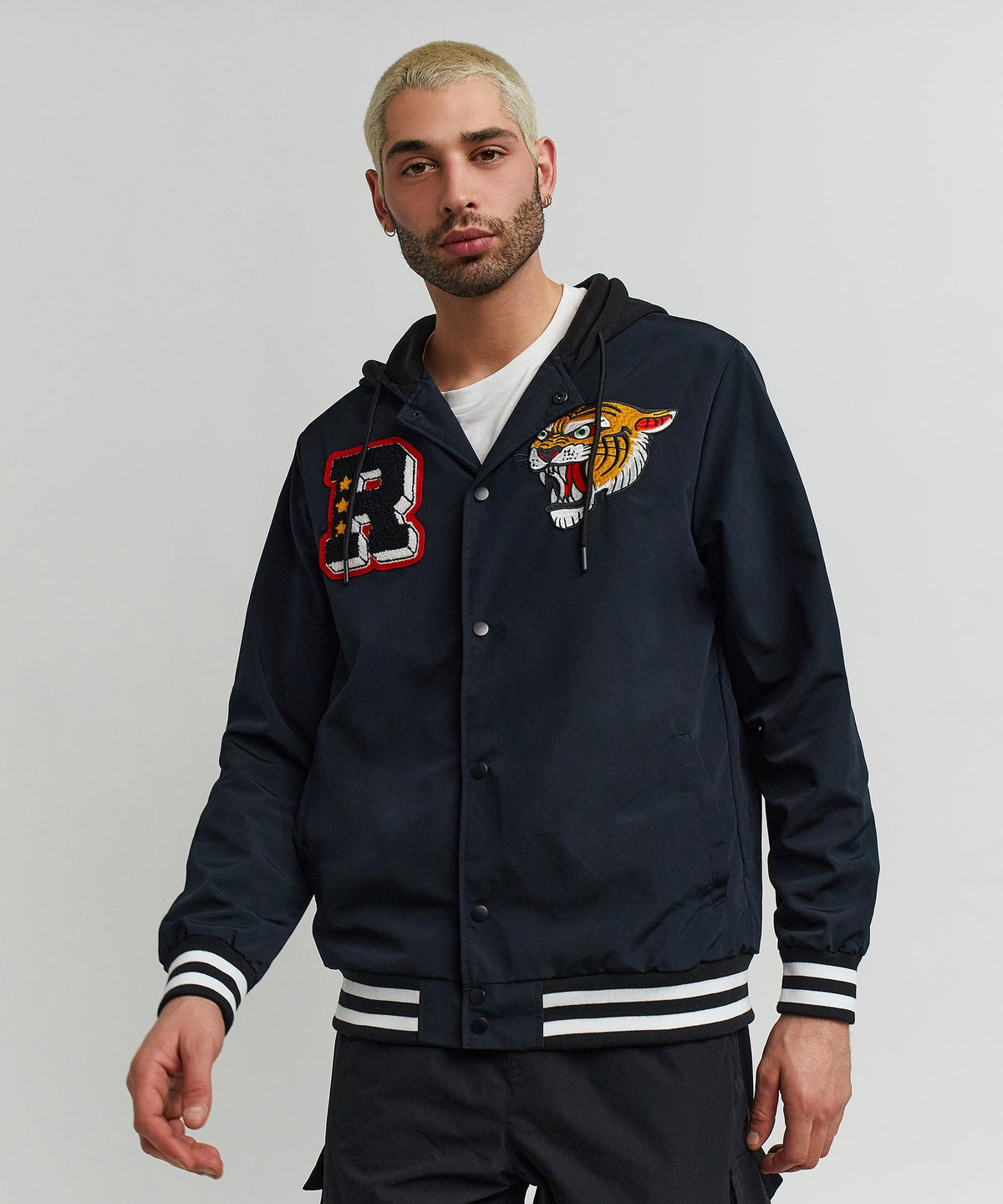 Reason Clothing Deals Tigers Varsity Hooded Jacket