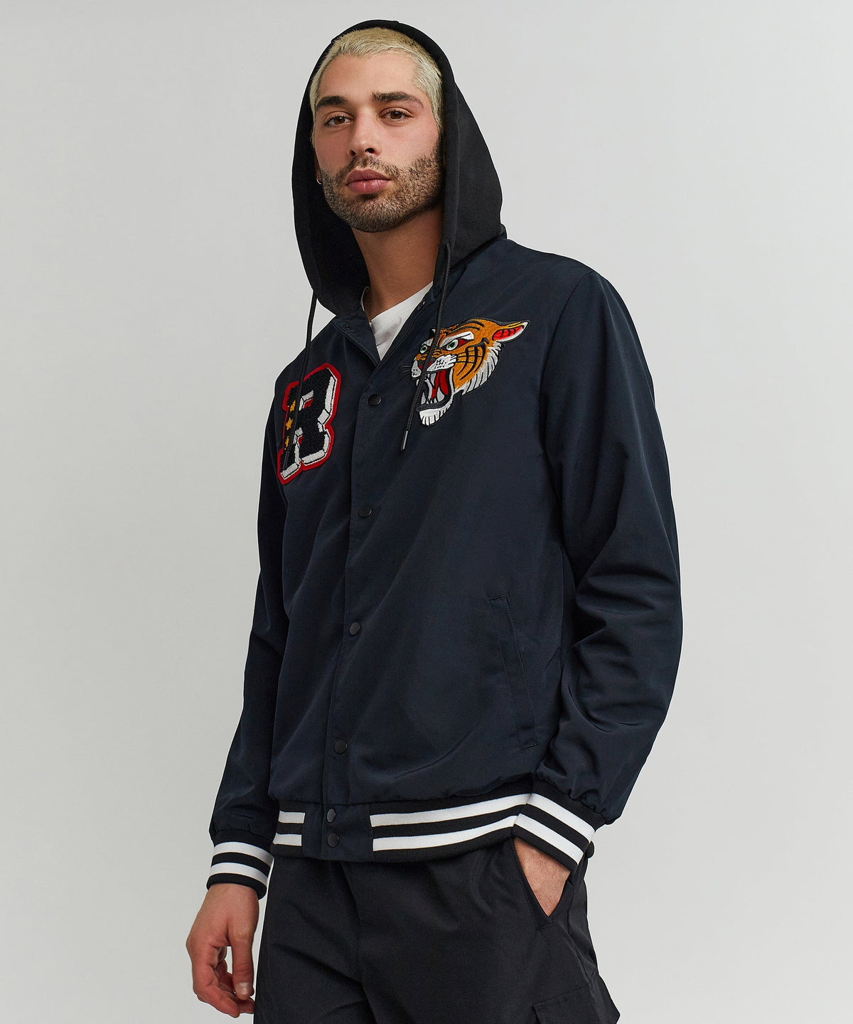 Reason Clothing Deals Tigers Varsity Hooded Jacket
