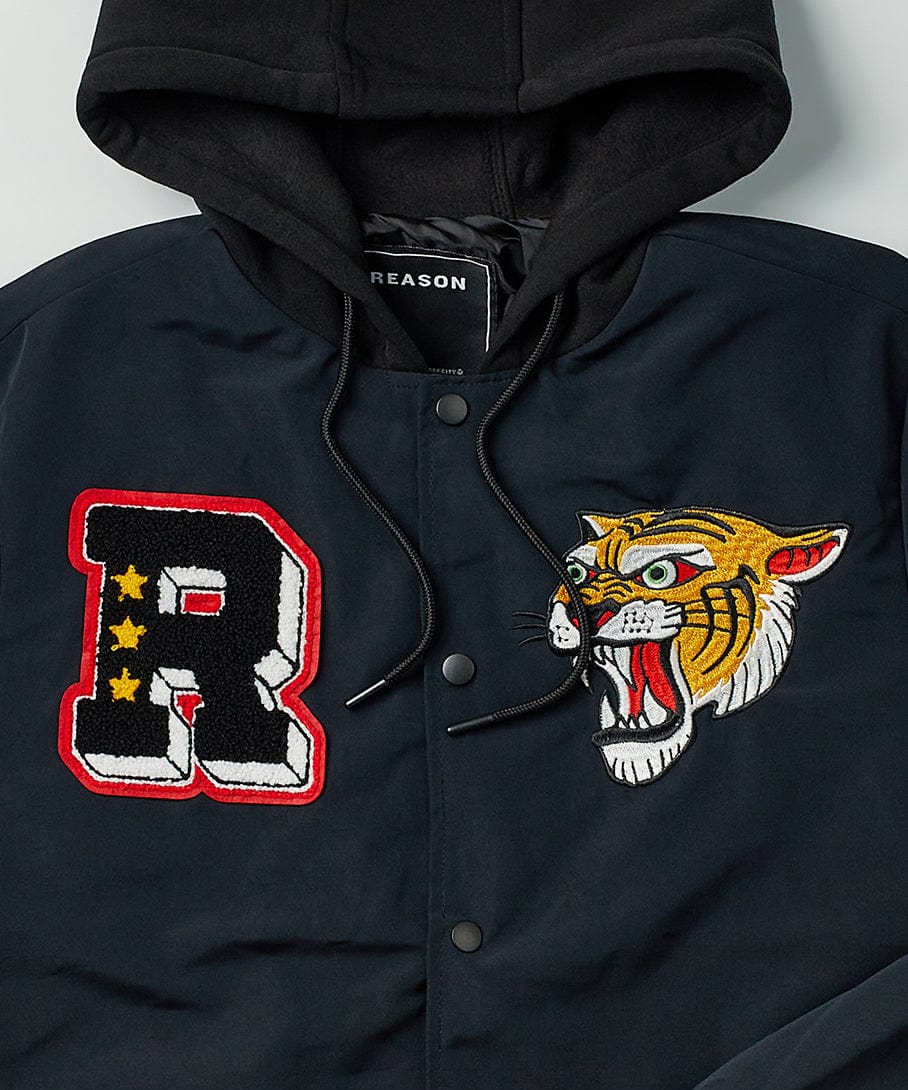 Reason Clothing Deals Tigers Varsity Hooded Jacket