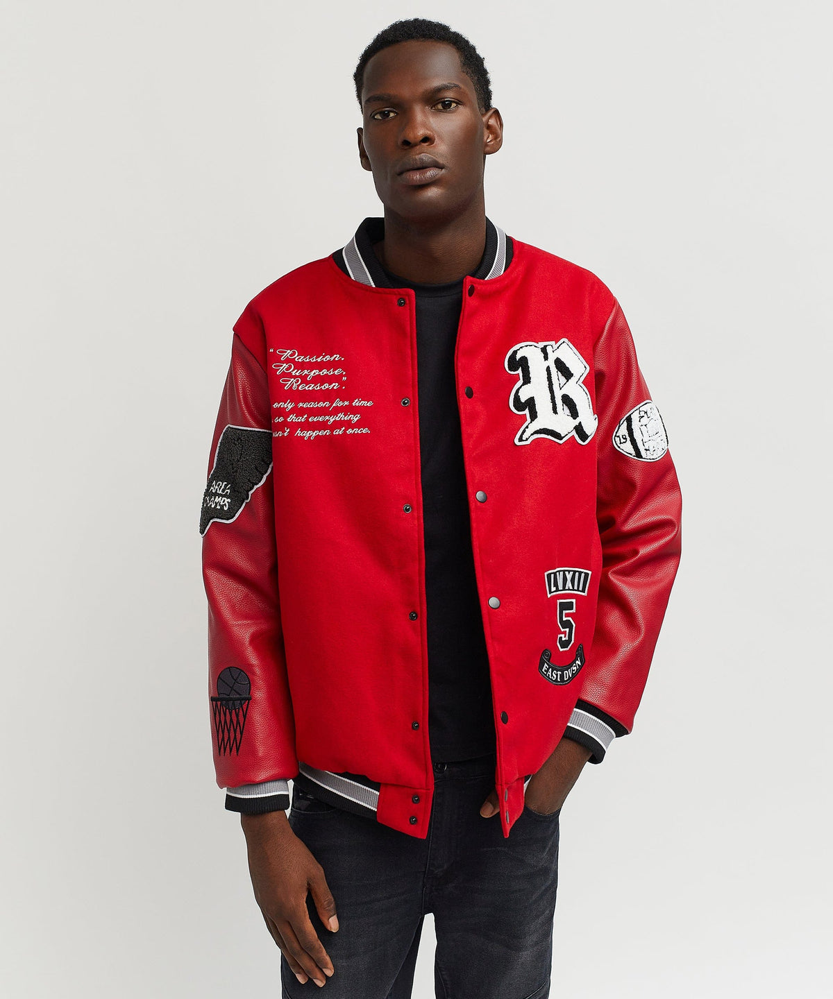 Reason Clothing Exclusive Ply Hard Varsity Jkt