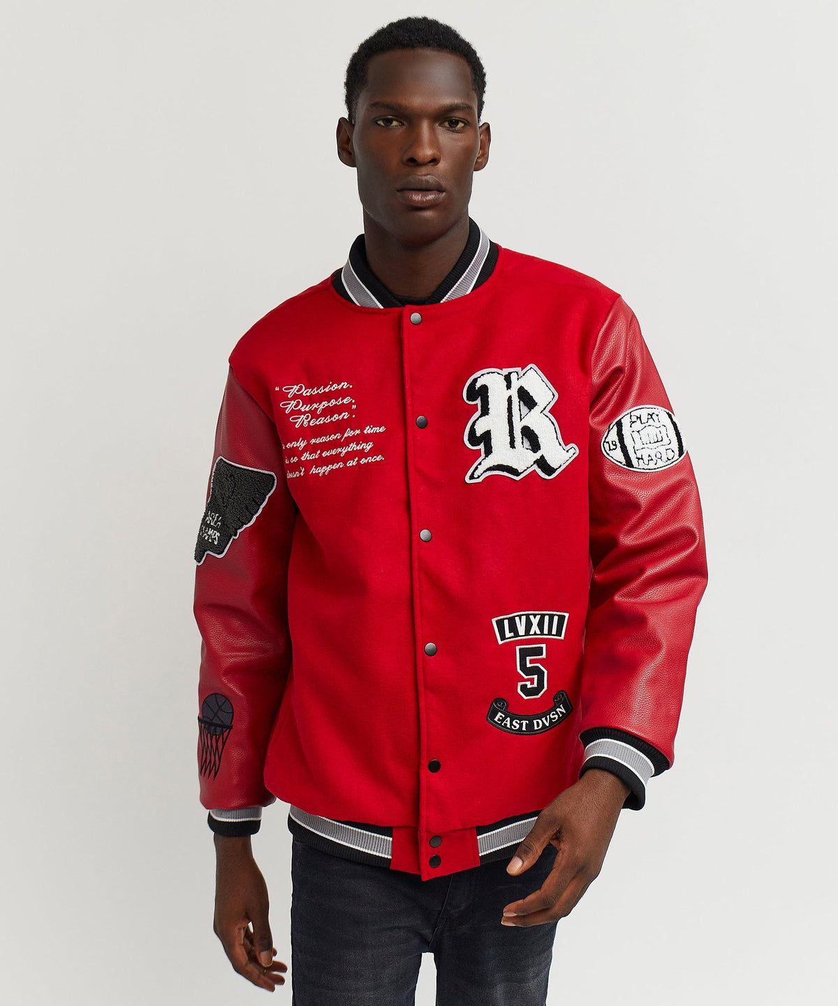Reason Clothing Exclusive Ply Hard Varsity Jkt