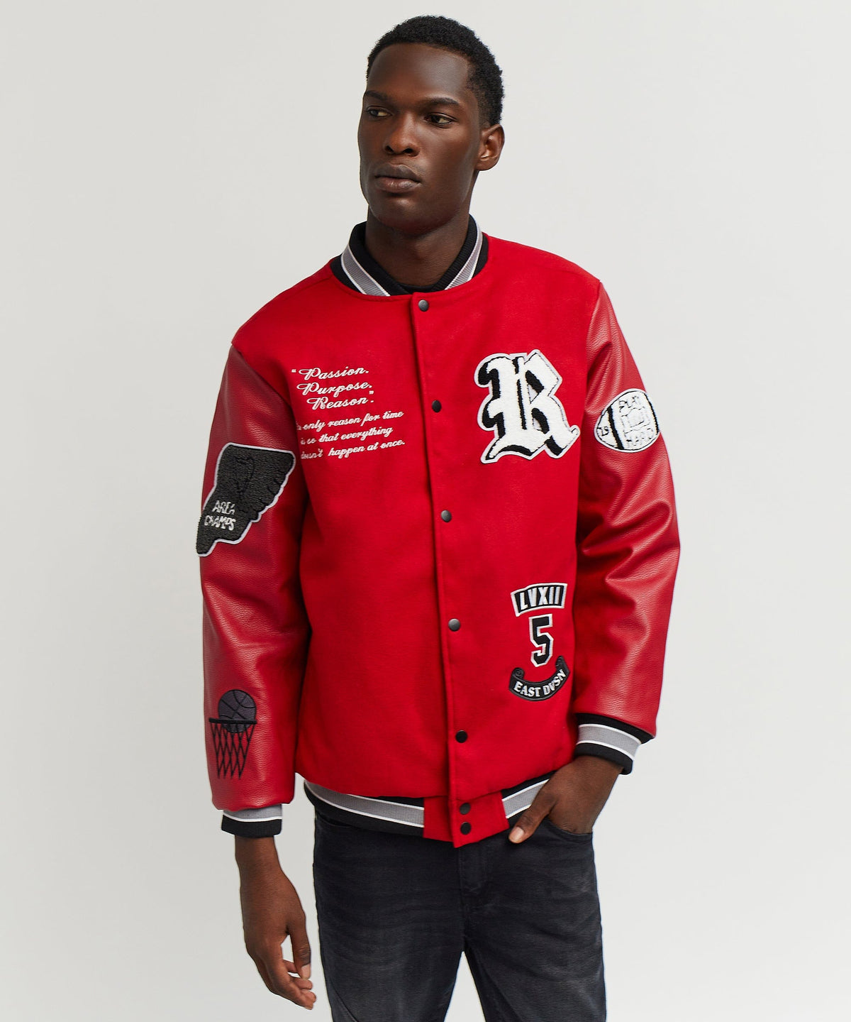 Reason Clothing Exclusive Ply Hard Varsity Jkt