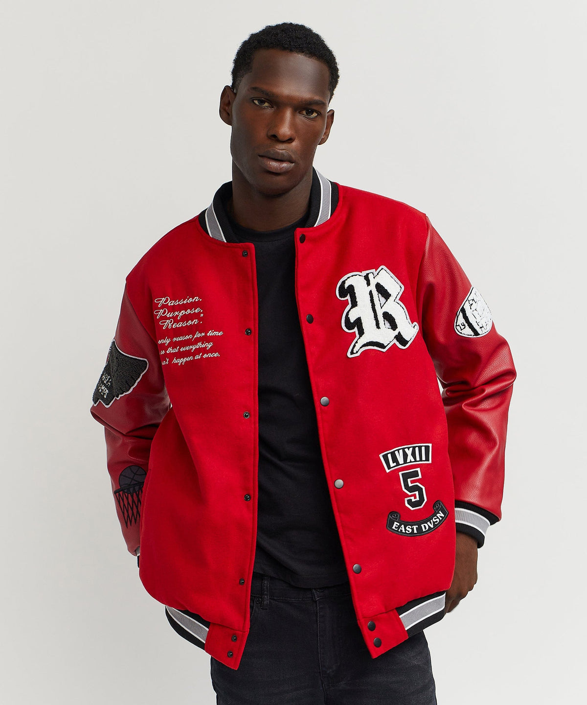 Reason Clothing Exclusive Ply Hard Varsity Jkt