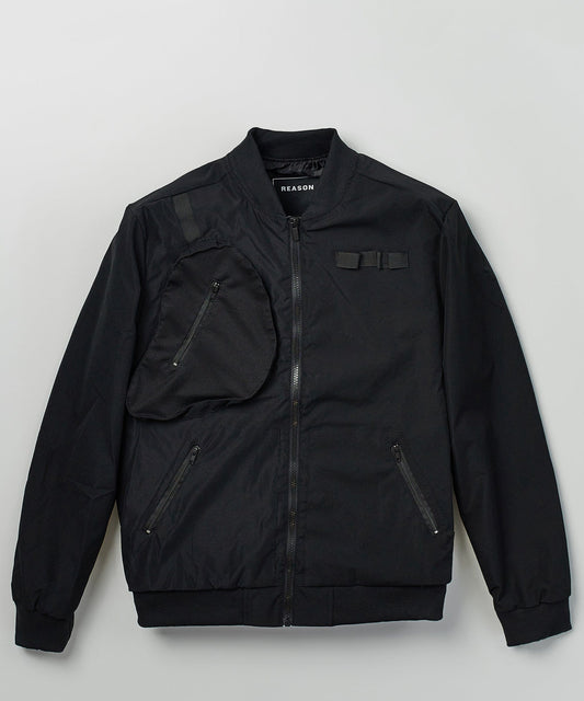 Reason Clothing Hot Sale Tyson Detachable Bag Twill Bomber Jacket