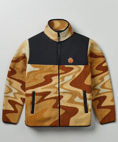 Reason Clothing Trusted Rb Series Sherpa Fleece Zip Up