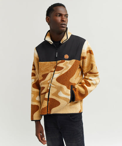 Reason Clothing Trusted Rb Series Sherpa Fleece Zip Up