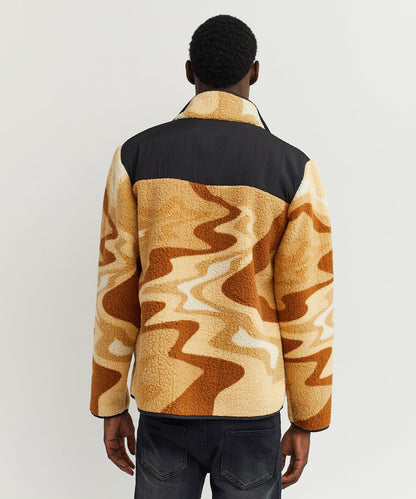 Reason Clothing Trusted Rb Series Sherpa Fleece Zip Up