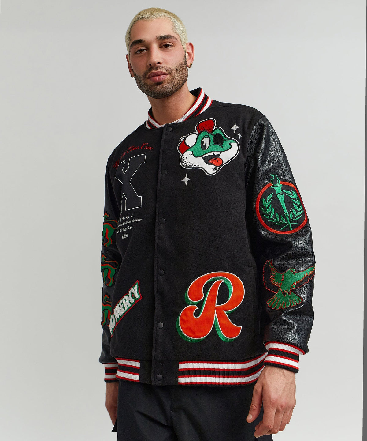 Reason Clothing Recommended Self Made Varsity Jacket
