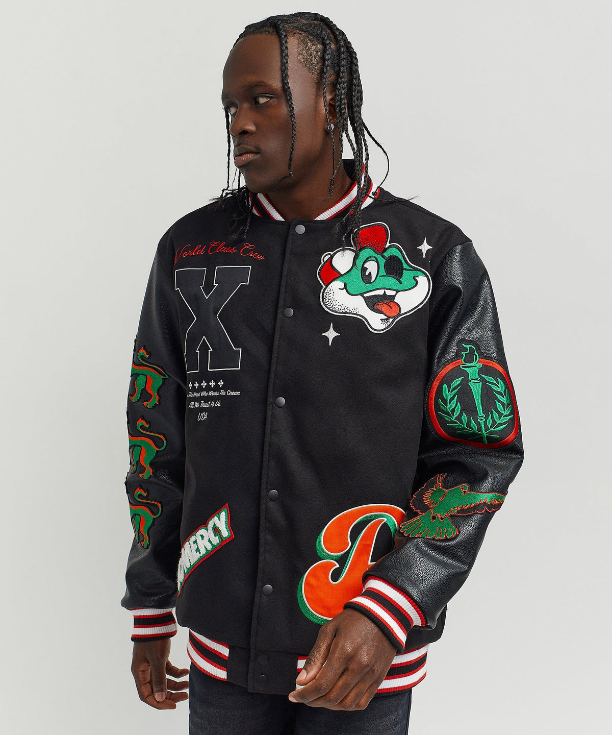 Reason Clothing Recommended Self Made Varsity Jacket