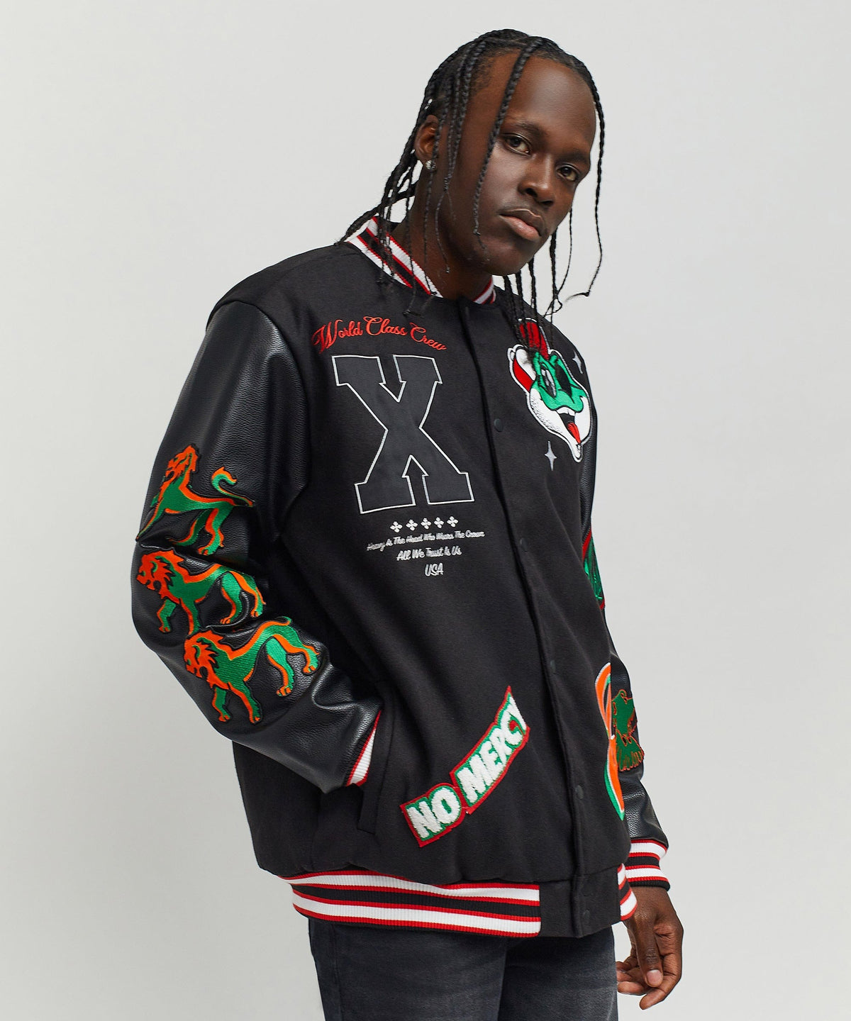 Reason Clothing Recommended Self Made Varsity Jacket