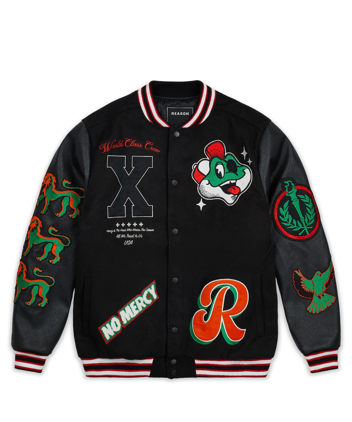 Reason Clothing Recommended Self Made Varsity Jacket
