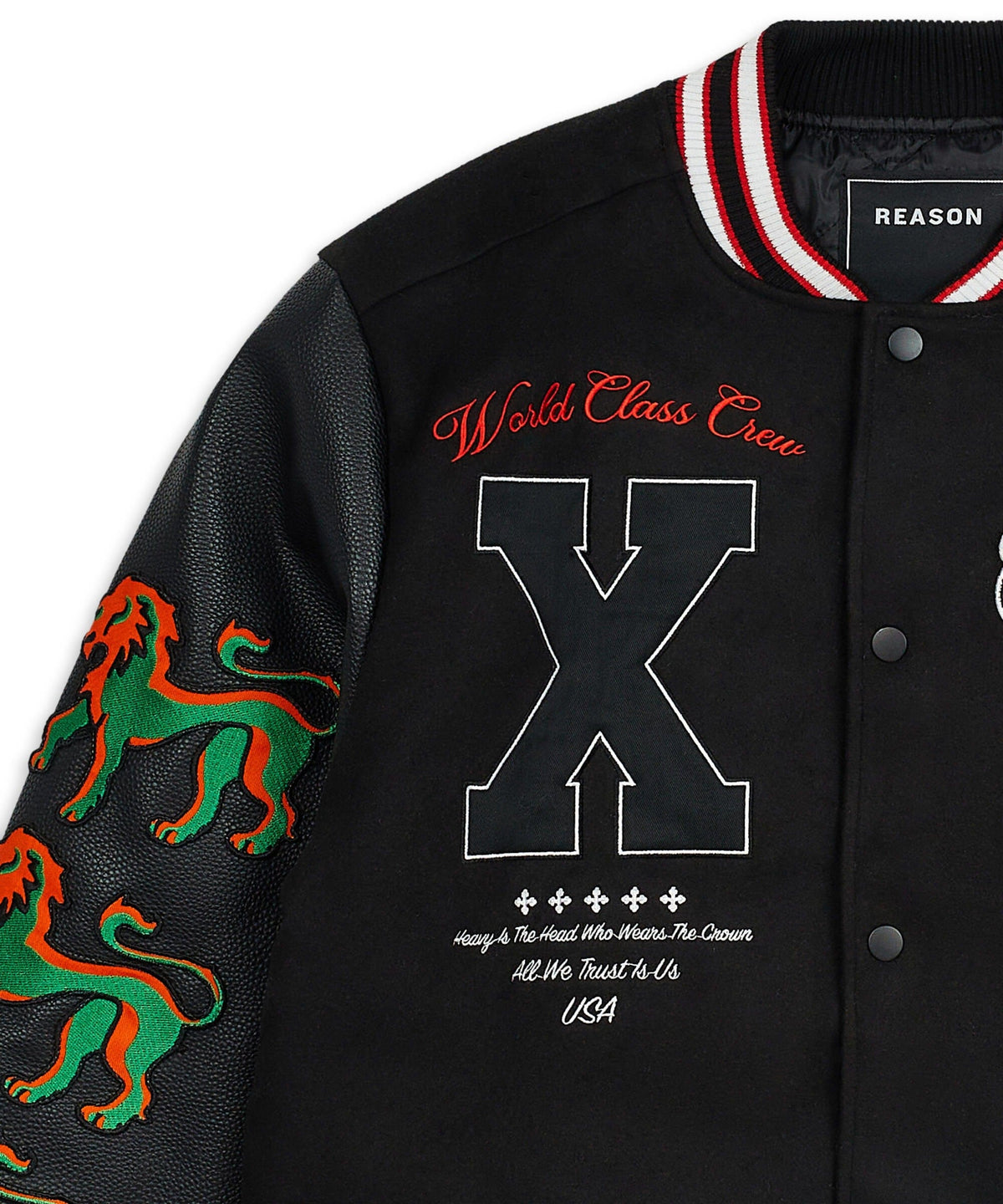 Reason Clothing Recommended Self Made Varsity Jacket