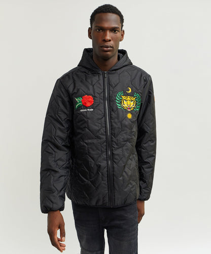 Reason Clothing Trusted Quilted Hooded Jacket