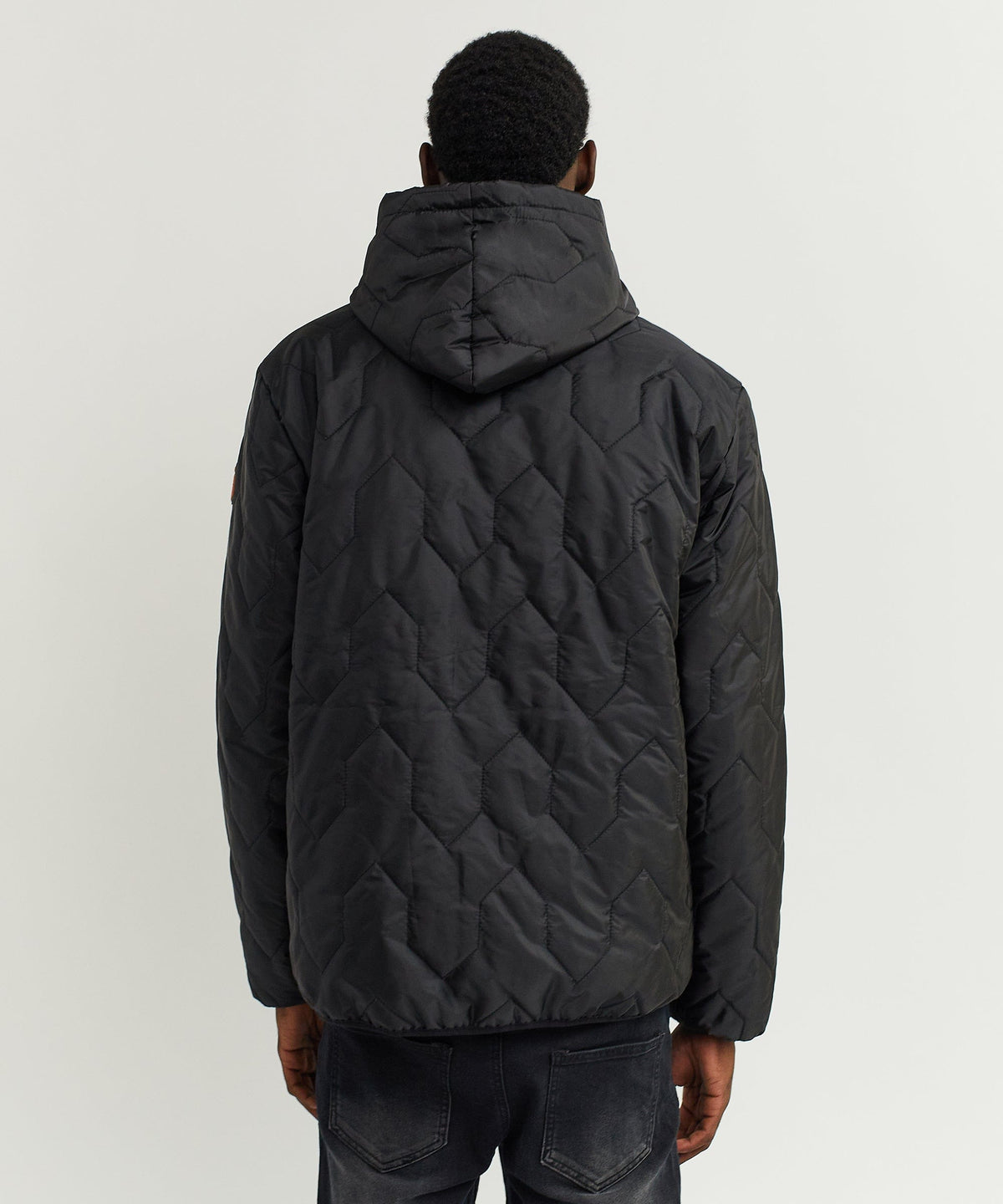 Reason Clothing Trusted Quilted Hooded Jacket