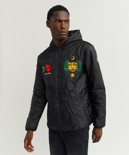 Reason Clothing Trusted Quilted Hooded Jacket