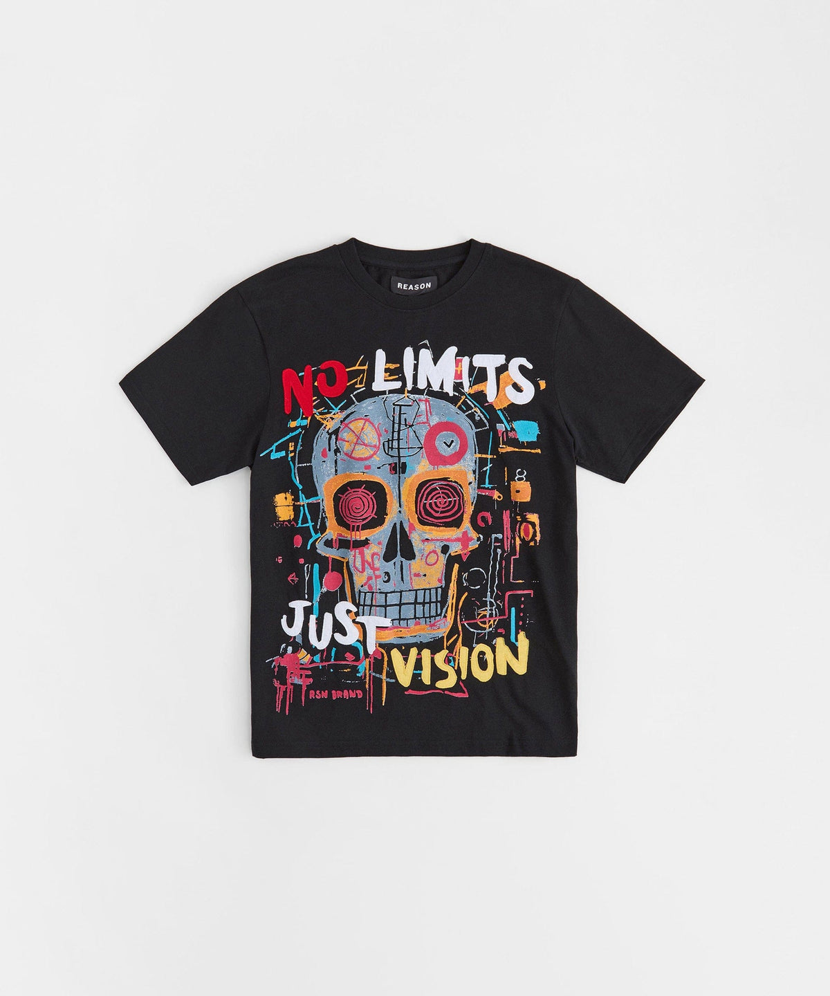 Reason Clothing Sale No Limits Graphic Short Sleeve Tee - Black