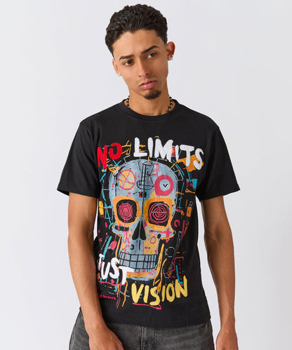 Reason Clothing Sale No Limits Graphic Short Sleeve Tee - Black