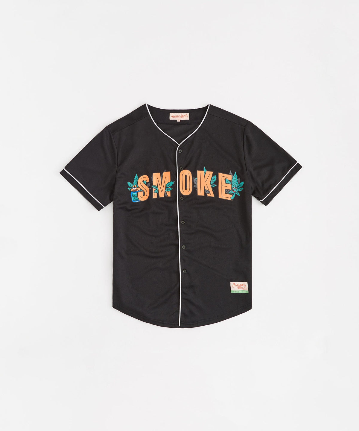 Reason Clothing Best Seller Smoke Baseball Jersey