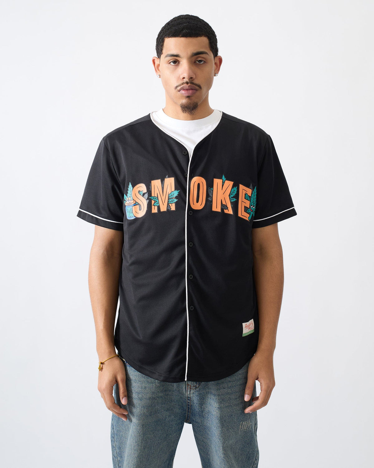 Reason Clothing Best Seller Smoke Baseball Jersey